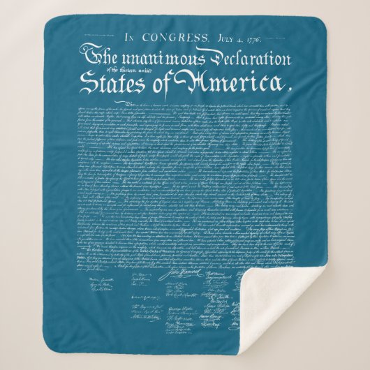 US Declaration of Independence シェルパブランケット (正面)