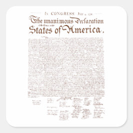 US Declaration of Independence スクエアシール