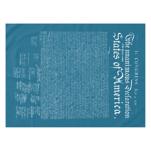 US Declaration of Independence テーブルクロス (正面(横))