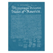 US Declaration of Independence テーブルクロス (正面)