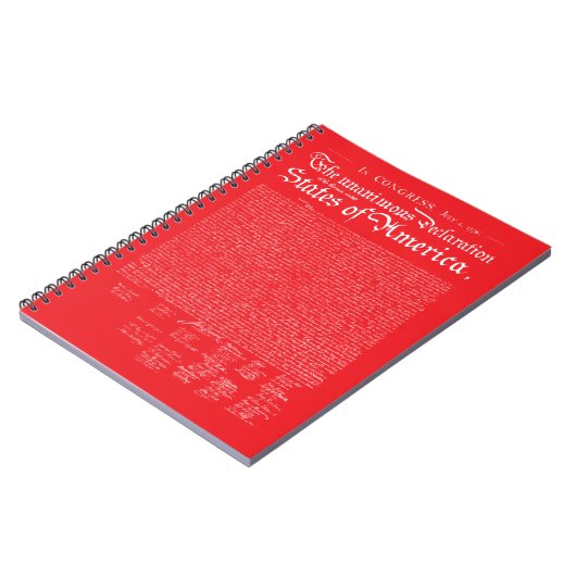 US Declaration of Independence ノートブック (左側)