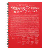 US Declaration of Independence ノートブック (正面)