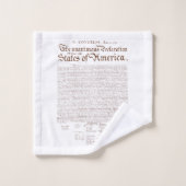 US Declaration of Independence バスタオルセット (ウォッシュタオル)
