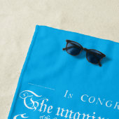 US Declaration of Independence ビーチタオル (インサイチュ)