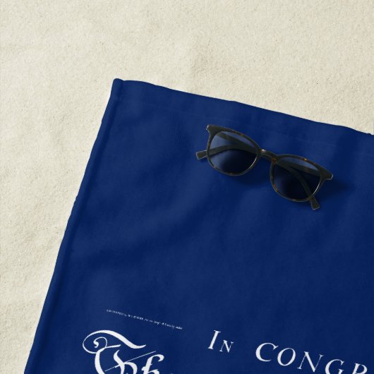 US Declaration of Independence ビーチタオル (インサイチュ)