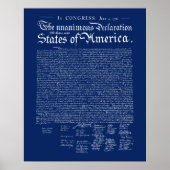 US Declaration of Independence ポスター (正面)