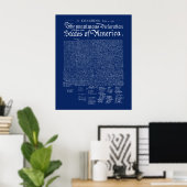 US Declaration of Independence ポスター (ホームオフィス)