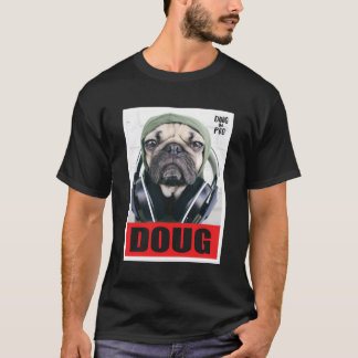 Us Doug The Pug Headphones 01 Tシャツ
