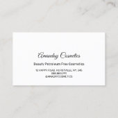 Us Drips化粧品とのショッピングをありがとう 名刺 (裏面)