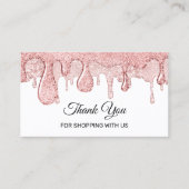 Us Drips化粧品とのショッピングをありがとう 名刺 (正面)