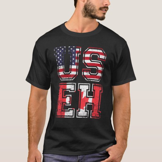 Us Ehアメリカンカナダミーム引用文1 Tシャツ (正面)