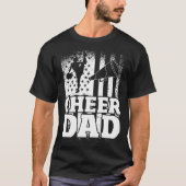 US Flag Cheerleading Father Cheer Dad Tシャツ (正面)