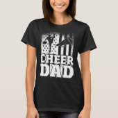 US Flag Cheerleading Father Cheer Dad Tシャツ (正面)