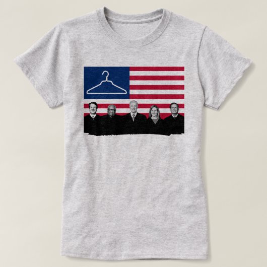 US Flag Coat Hanger SCOTUS T-shirt Tシャツ (デザイン正面)