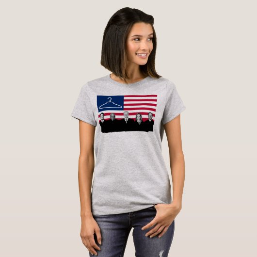 US Flag Coat Hanger SCOTUS T-shirt Tシャツ (正面フル)