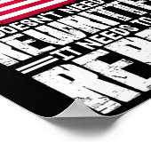 Us Flag Constitution Of America Needs To Be Reread ポスター (角)