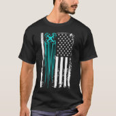 Us Flag Drone   Tシャツ (正面)