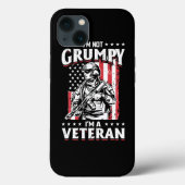 US Flag Im not Grumpy im a Veteran 115 Case-Mate iPhoneケース (裏面)