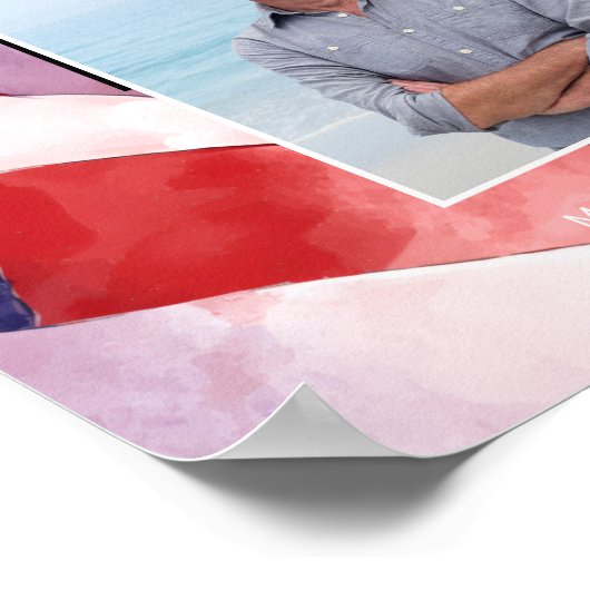 US Flag Military Funeral Memorial  ポスター (角)