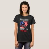 Us Flag Mx Motocross Because Drugs Cant Get You Th Tシャツ (正面フル)