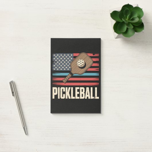 US Flag Pickleball ポストイット (オフィス)