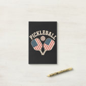 US Flag Pickleball Player ポストイット (デスク上)
