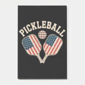 US Flag Pickleball Player ポストイット (正面)