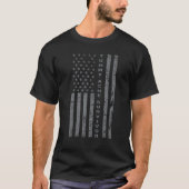 US Flag Tummy Ache Survivor Abdominal Ache Stomach Tシャツ (正面)