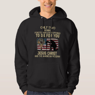 US Flag Two Forces Died For You Jesus Christ US Ve パーカ