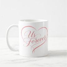 Us Forever Romantic Heart Mug