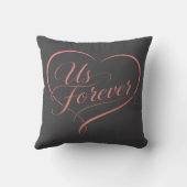 Us Forever Romantic Heart Pillow クッション (裏面)