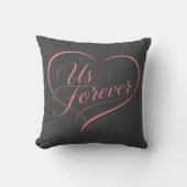 Us Forever Romantic Heart Pillow クッション (正面)