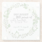 US GLASSと特別な日を共有していただき、ありがとうございます ガラスコースター (裏面)