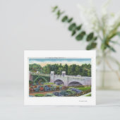 US Hwy Route 9ブリッジの表示 ポストカード (スタンド正面)