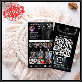 Us Instagramとの接続フィットネスパーソナルトレーナー 名刺