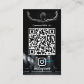 Us Instagramとの接続フィットネスパーソナルトレーナー 名刺 (裏面)
