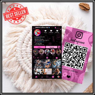 Us Instagramパーソナルフィットネストレーナーとの接続 名刺