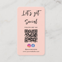 Us Instagram Facebook Qrコードピンクに接続