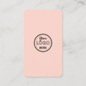 Us Instagram Facebook Qrコードピンクに接続 名刺 (裏面)