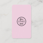 Us Instagram Facebook Qrコードピンクに接続 名刺 (裏面)