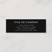 Us Instagram Facebook Tiktokロゴとの接続 スキニー名刺 (裏面)