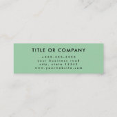 Us Instagram Facebook Whatsappロゴで接続 スキニー名刺 (裏面)