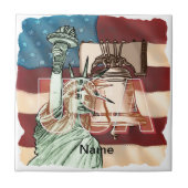 US Liberty Flag タイル (正面)