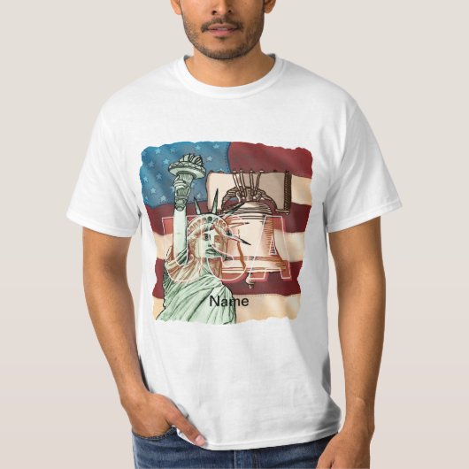 US Liberty Flag Tシャツ (正面)