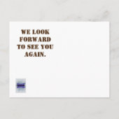 Us Light Brown Patternにご宿泊いただきありがとうございます ポストカード (裏面)