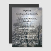 Us Magnetic Greeting Cardから最も深い悔やみや弔慰 (正面/裏面)