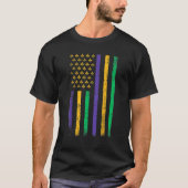 US Mardi Gras Flag - Celebration Outfit For Men &  Tシャツ (正面)