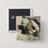 US Marineが穴を飛び降りる 缶バッジ (正面&裏面)