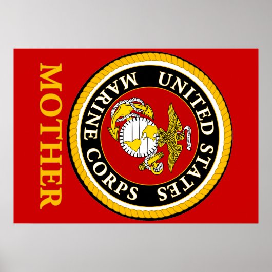 US Marine Official Seal - Mother ポスター (正面)