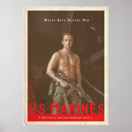 US Marine Recruitment Poster ポスター
